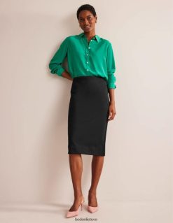 apranga lt Boden moterys tamprus megztinis midi sijonas juodas 284XZZ638