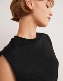 apranga lt Boden moterys tobulas medvilninis viršus be rankovių juodas 284XZZ137