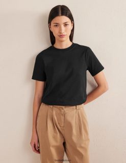 apranga lt Boden moterys tobuli medvilniniai marškinėliai juodas 284XZZ1344