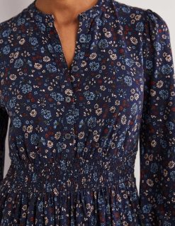 apranga lt Boden moterys trikotažinė marškinių suknelė Navy & Ditsy žavesio 284XZZ2235