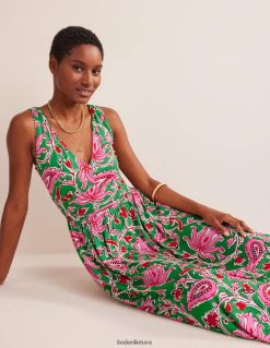 apranga lt Boden moterys trikotažinė maxi suknelė be rankovių liepa ir botaninis vynmedis 284XZZ1151