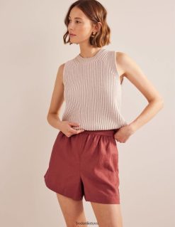 apranga lt Boden moterys užtraukiami lininiai šortai lapė 284XZZ1455