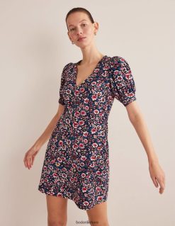 apranga lt Boden moterys V formos iškirptės džersio mini suknelė prancūzų laivynas ir edenas 284XZZ1070