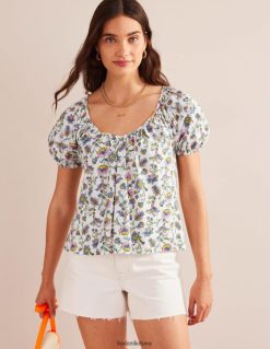 apranga lt Boden moterys V formos kaklo trikotažinis sūpynės dramblio kaulo slyvų žiedas 284XZZ122