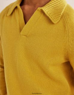 apranga lt Boden vyrų džemperis atvira apykakle šviesios bronzos 284XZZ3571