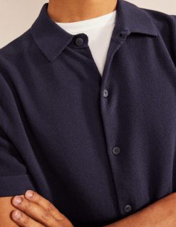 apranga lt Boden vyrų megzti marškiniai trumpomis rankovėmis karinis jūrų laivynas 284XZZ3526