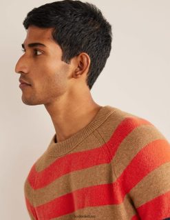 apranga lt Boden vyrų Raglano džemperis su kaklu kupranugarių melanžas kelių juostelių 284XZZ3589