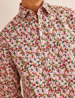 apranga lt Boden vyrų ruoželiniai marškinėliai iškirpta apykakle mažas dažytas gėlių 284XZZ3512