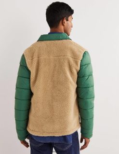 apranga lt Boden vyrų šerpos saga per švarką Hunter green/ecru 284XZZ3581