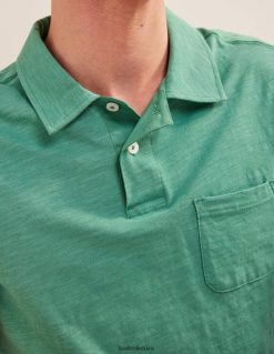 apranga lt Boden vyrų slub jersey polo trumpomis rankovėmis gilios jūros žalia 284XZZ3541